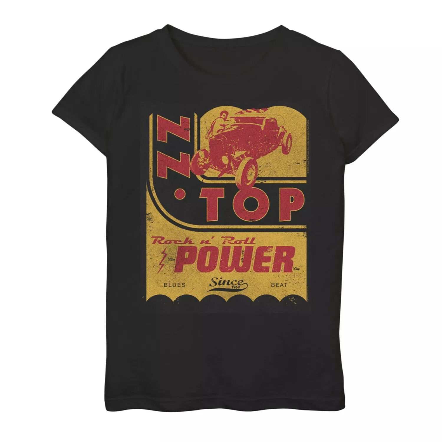 

Футболка Girls ZZ Top Rock n' Roll Power с рисунком Licensed Character
