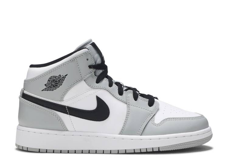 

Кроссовки AIR JORDAN 1 MID GS 'LIGHT SMOKE GREY', серый