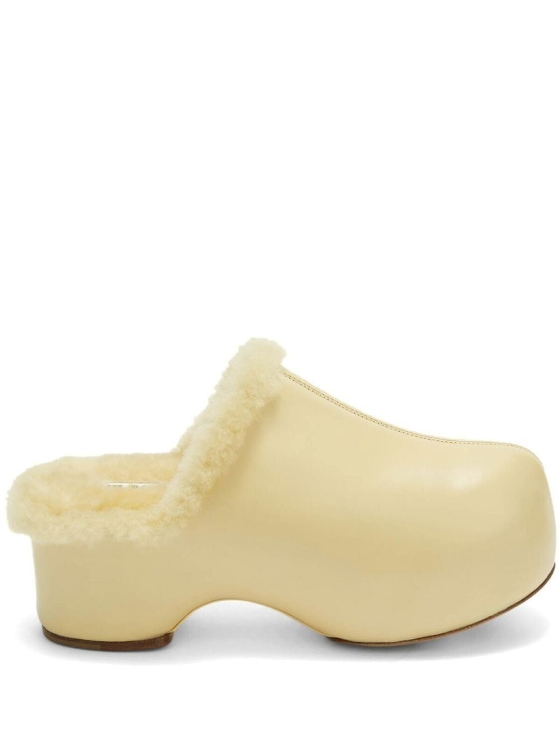 

Jil Sander клоги с подкладкой из овчины, желтый