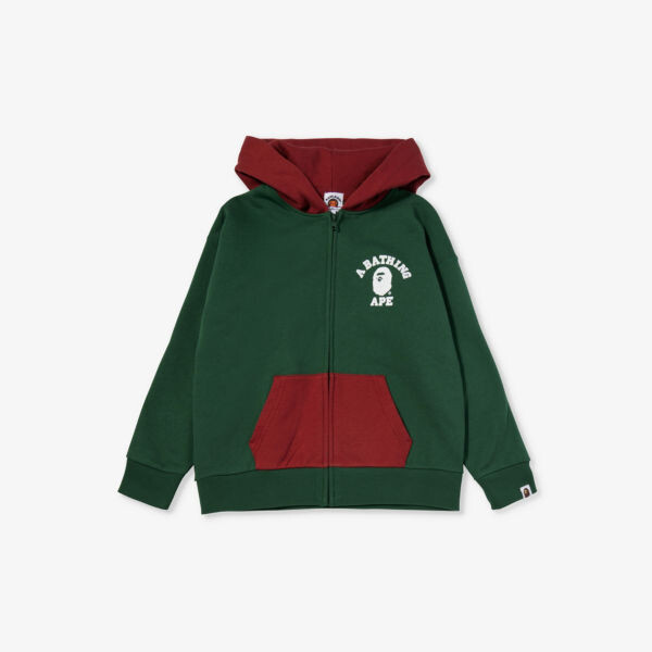 

Толстовка из хлопкового трикотажа с логотипом 5-9 лет A Bathing Ape, зеленый