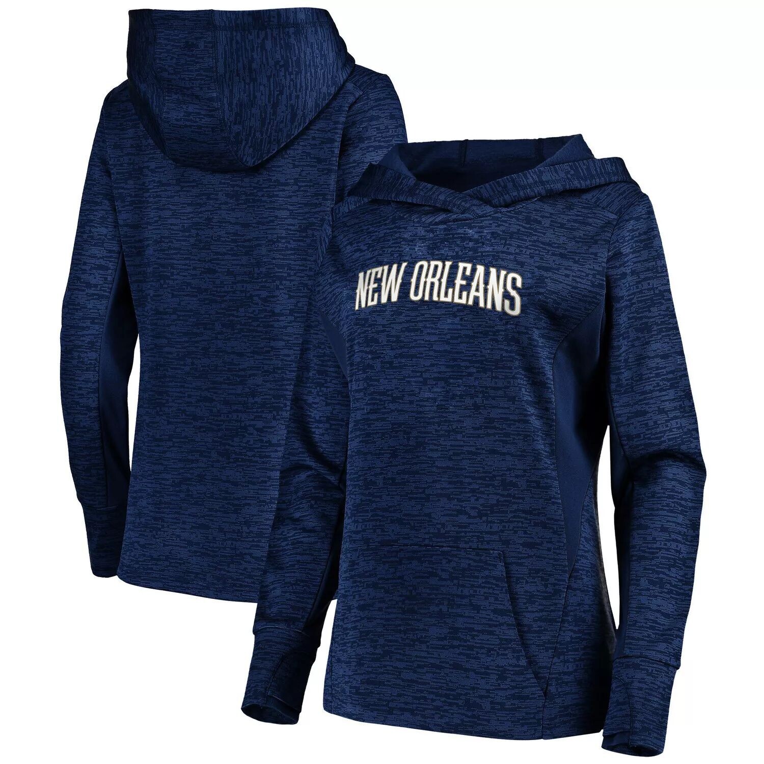 

Женский пуловер с капюшоном Fanatics темно-синего цвета New Orleans Pelicans Showtime Done Better Fanatics, Синий