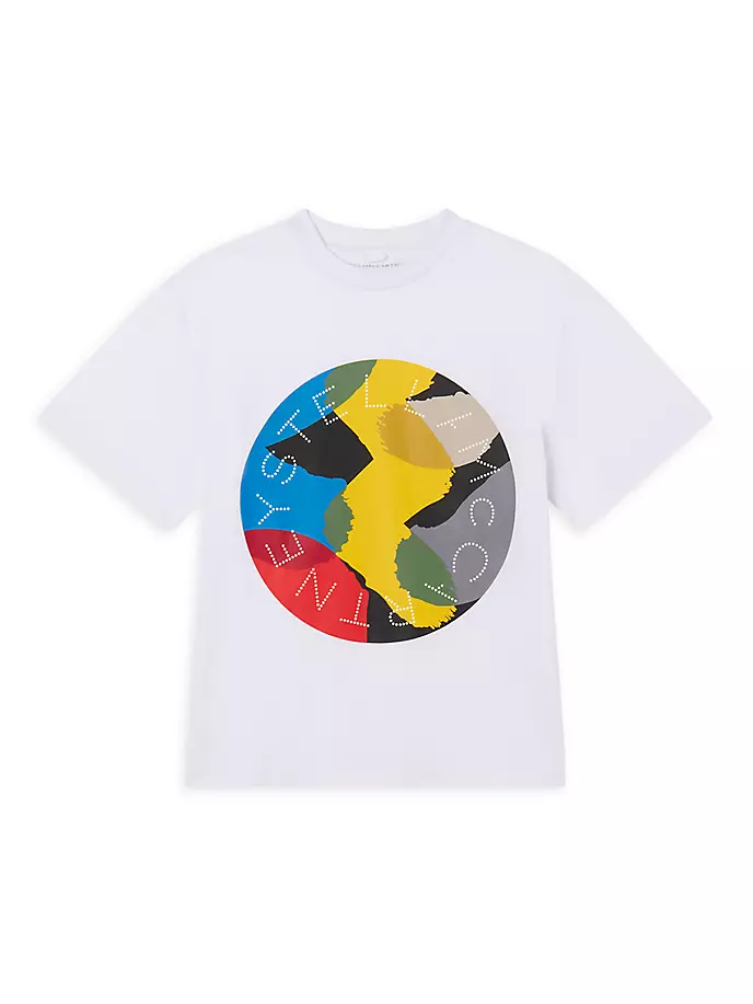 

Футболка с логотипом Little Boy's & Boy's Brushmark Stella Mccartney Kids, белый