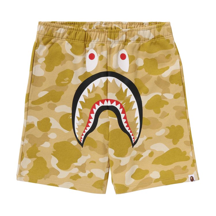 

Шорты BAPE Color Camo Shark Sweat Shorts, желтый, Коричневый, Шорты BAPE Color Camo Shark Sweat Shorts, желтый