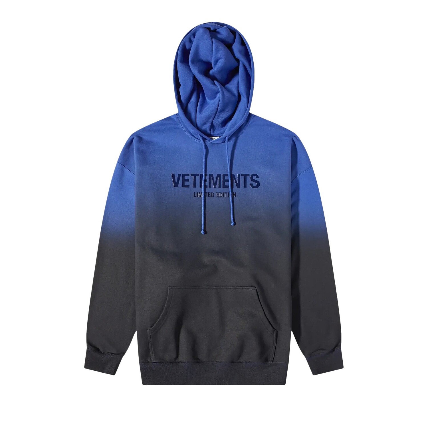 

Худи Vetements Gradient Logo Limited Edition, синий цвет