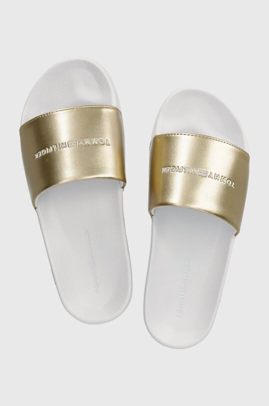 

Тапочки-шлепанцы METALLIC POOL SLIDE Tommy Hilfiger, золото