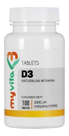 MyVita, Витамин D3 из ланолина, 100 таблеток Proness
