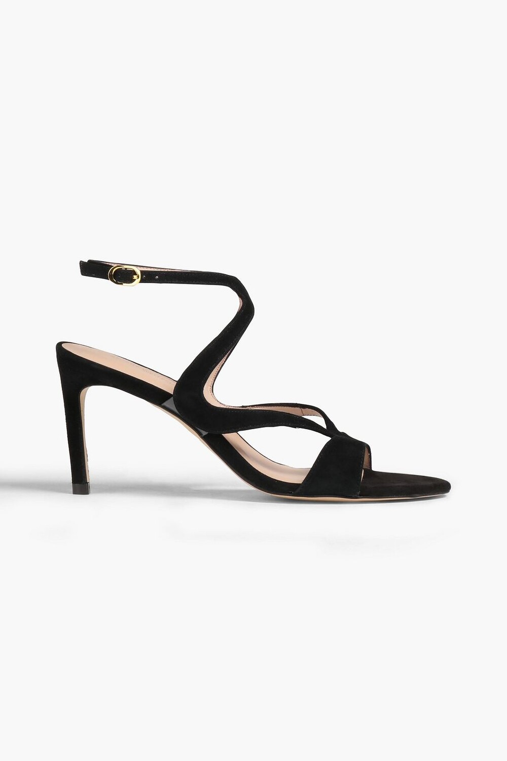 

Сандалии Mariposa из замши с отделкой из ПВХ STUART WEITZMAN, черный