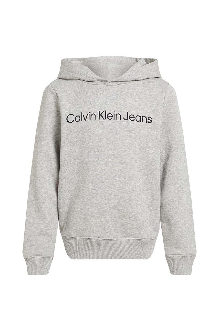 

Хлопковая толстовка Calvin Klein Jeans для мальчика/девочки, серый