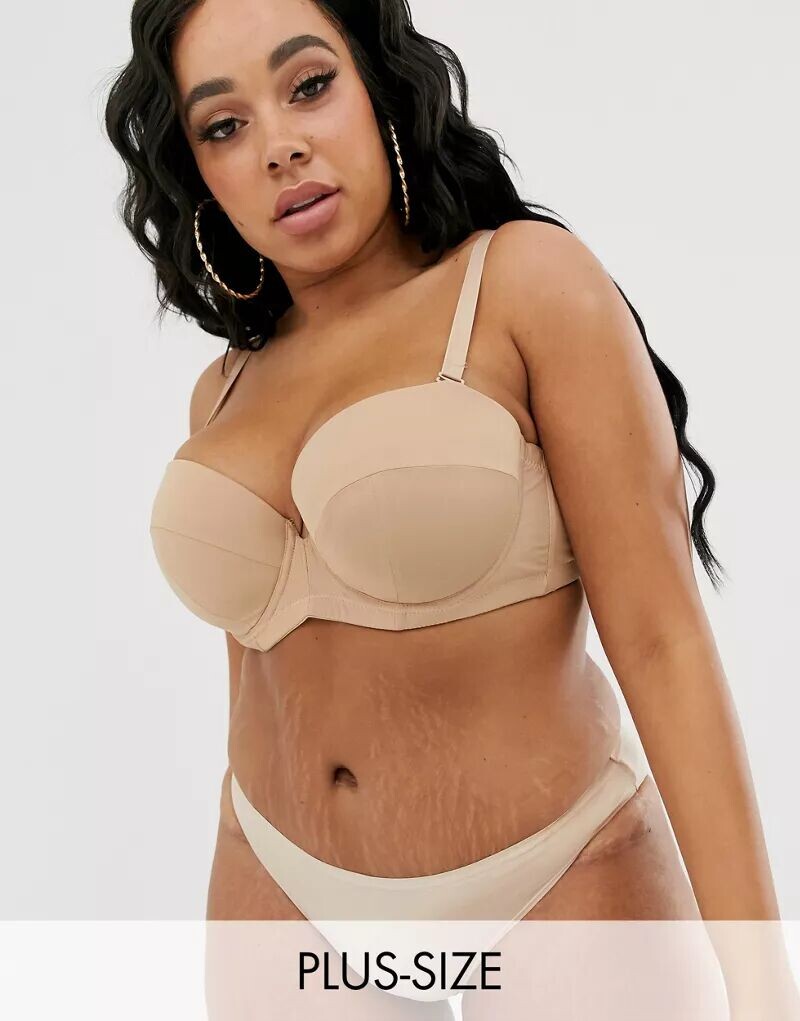 

Бежевый бюстгальтер без бретелек Ivory Rose Curve Ivory Rose Lingerie