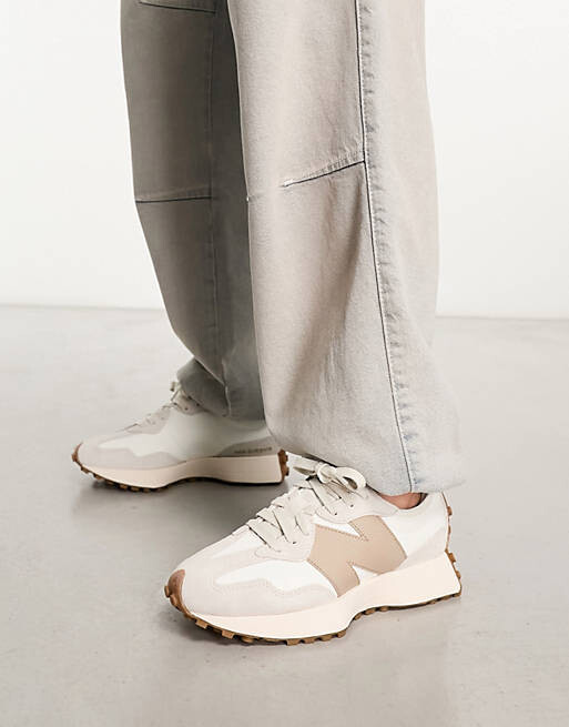 

Кроссовки New Balance 327, белый/светло-коричневый