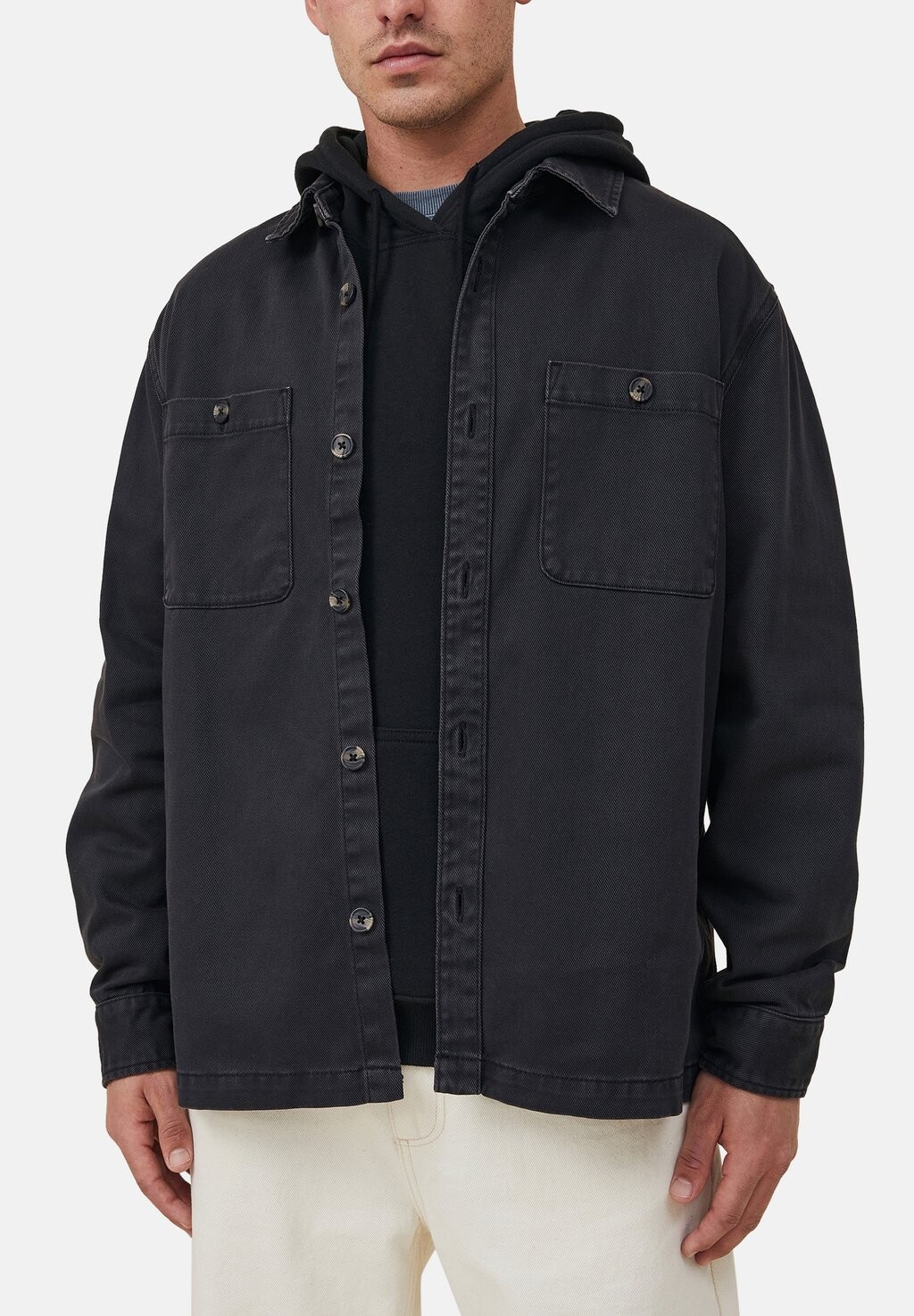 

Джинсовая куртка HEAVY Cotton On, черный