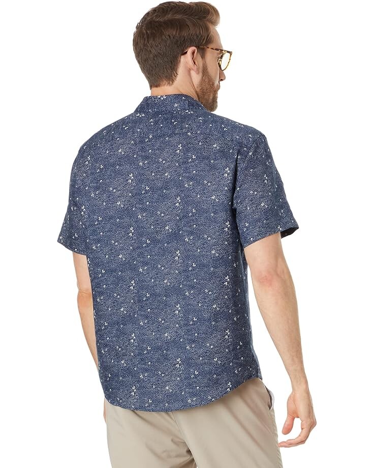 

Рубашка UNTUCKit Hopper Short Sleeve Shirt, темно-синий