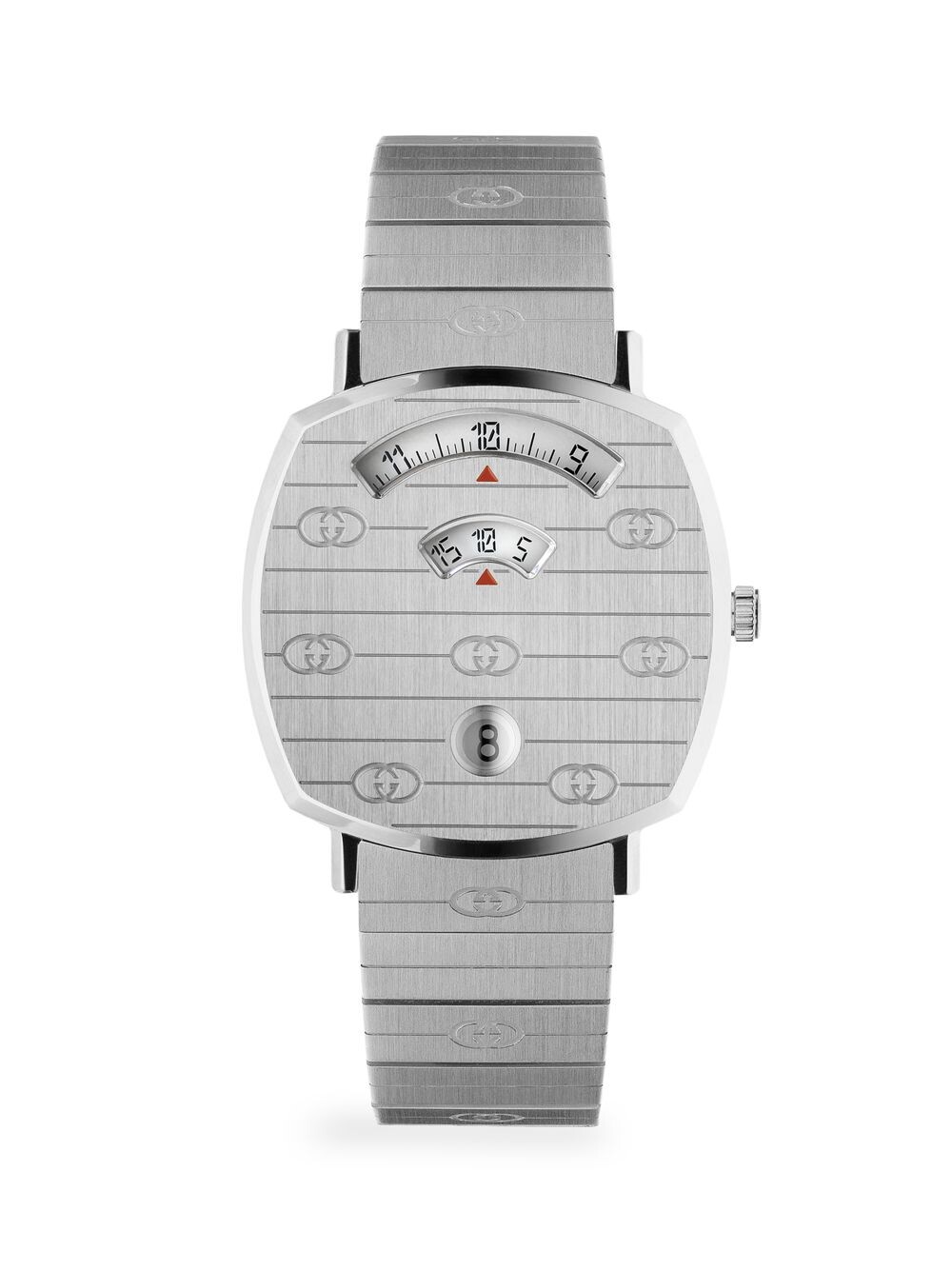 

Часы с браслетом из нержавеющей стали Grip GG Gucci, серебряный