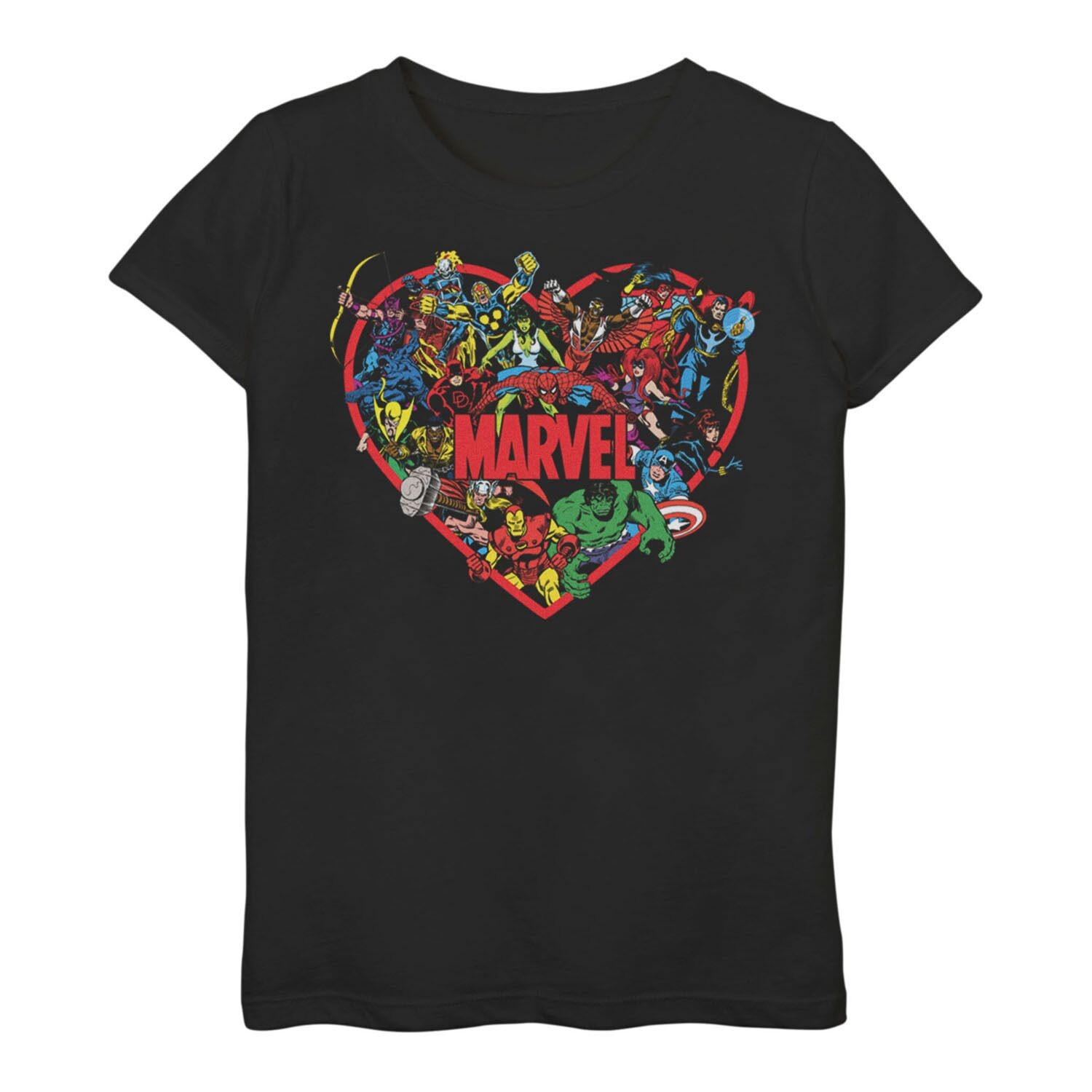 

Футболка с сердечком Marvel Marvel Hero для девочек 7–16 лет Licensed Character