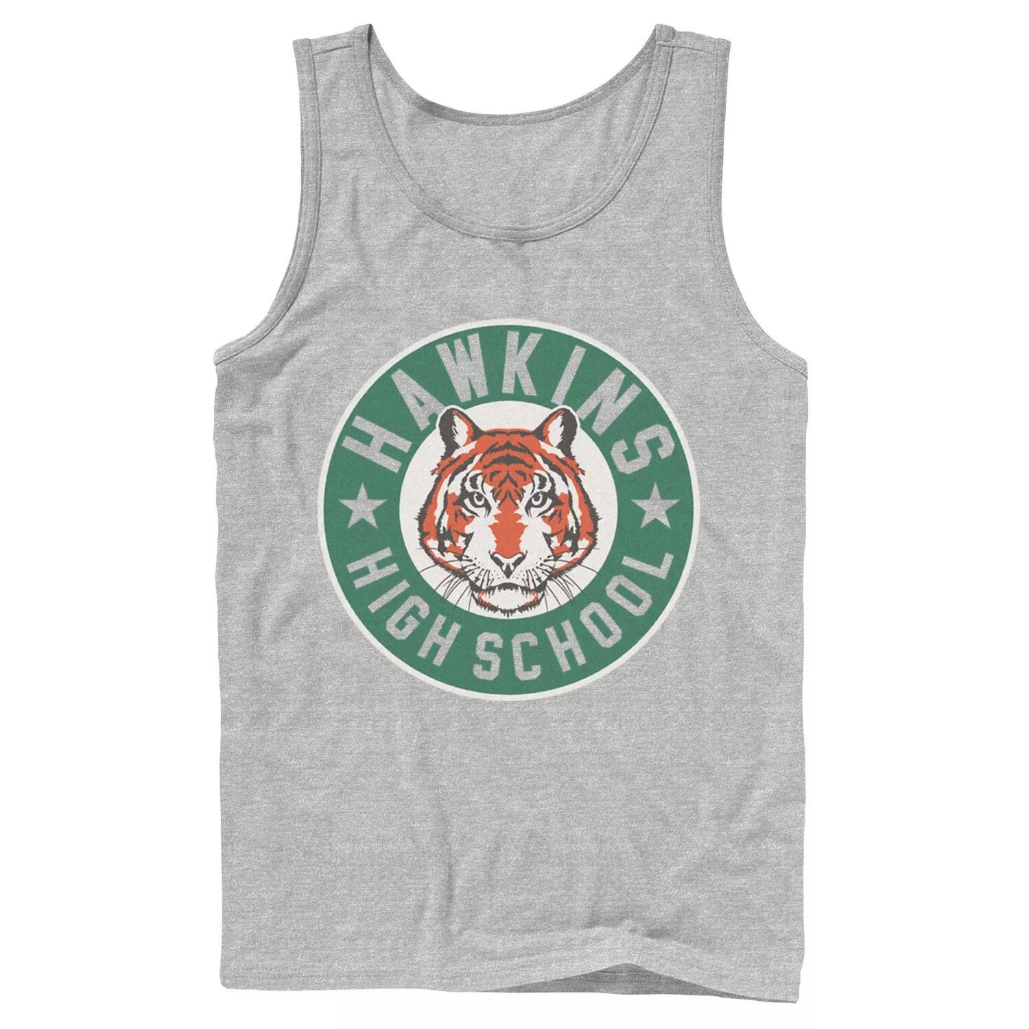 

Мужская майка с логотипом средней школы Netflix Stranger Things Hawkins High School Licensed Character