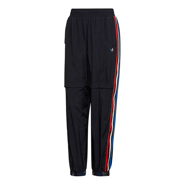 Спортивные штаны (WMNS) adidas originals Japona Tp Contrasting Colors Stripe Loose Bundle Feet Sports Pants/Trousers/Joggers Black, черный