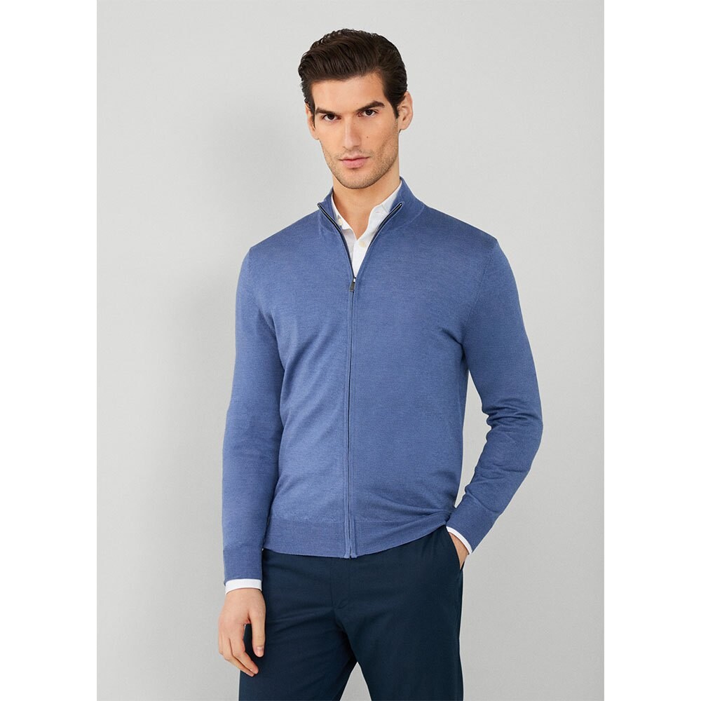 

Свитер Hackett Gmd Merino Silk Full Zip, синий