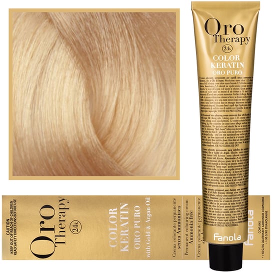 Краска для волос, 100 мл Fanola, Oro Therapy, Color Keratin Oro Puro, 10.3