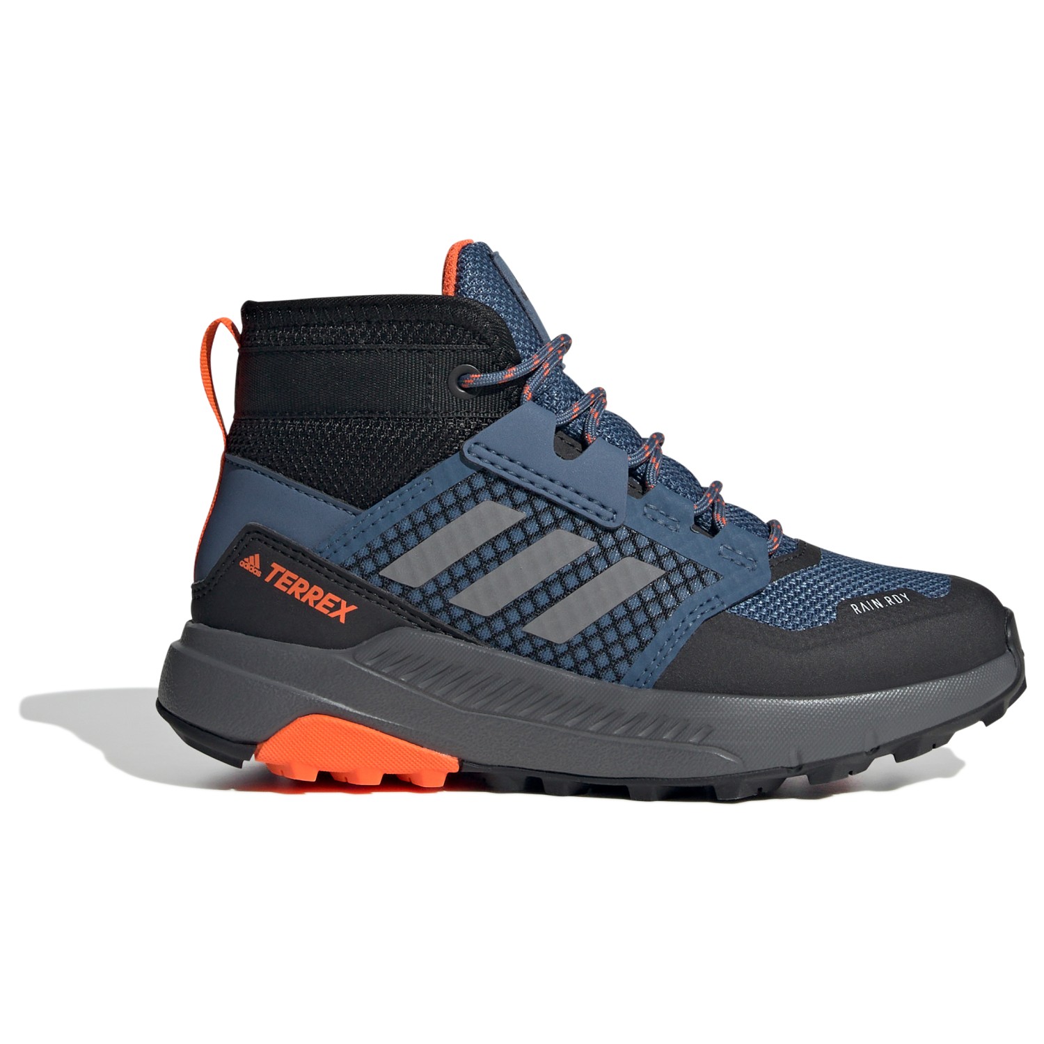 Мультиспортивная обувь Adidas Terrex Kid's Terrex Trailmaker Mid Rain Ready, цвет Wonder Steel/Grey Three/Impact Orange