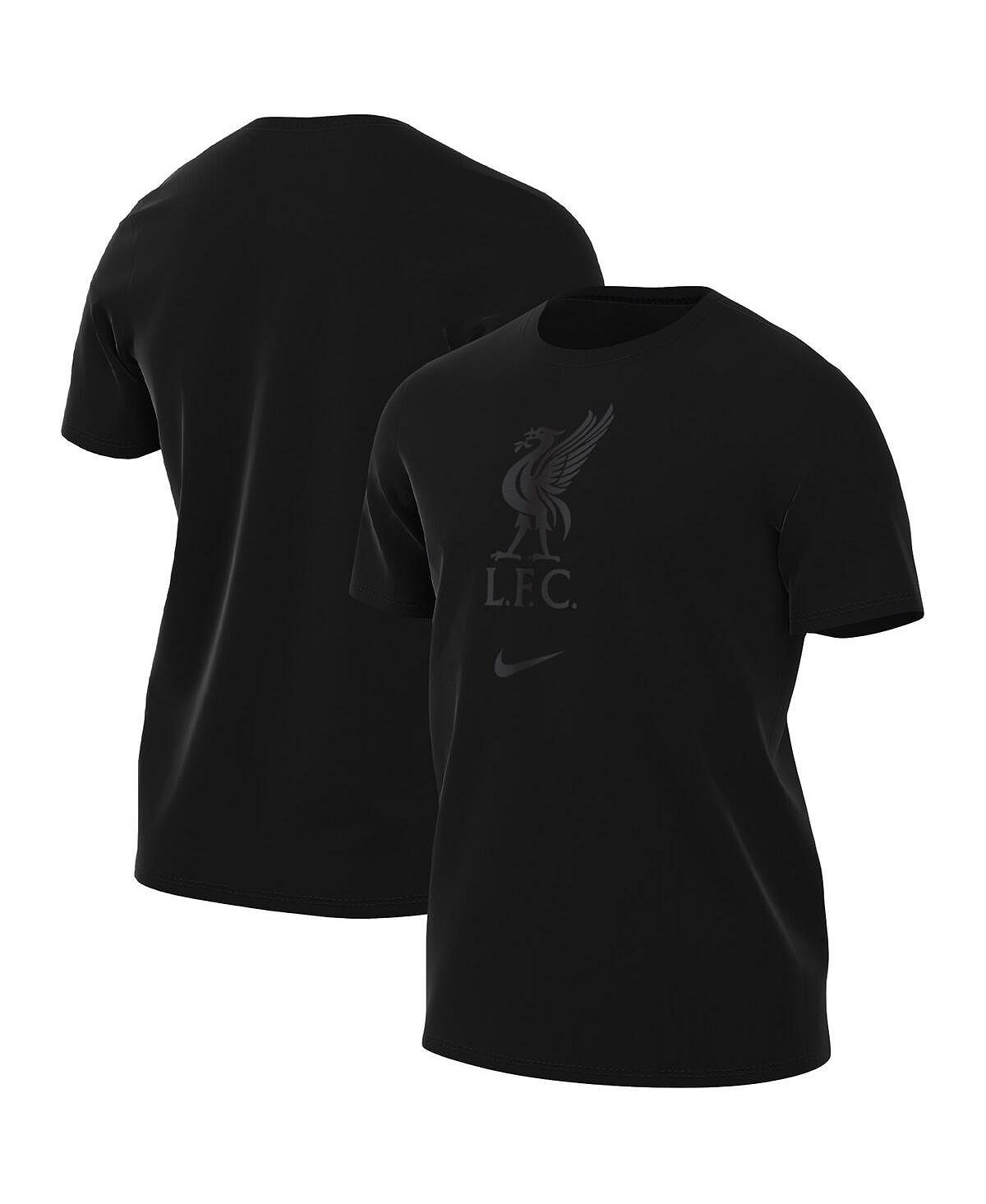 Мужская черная футболка Liverpool Crest Nike