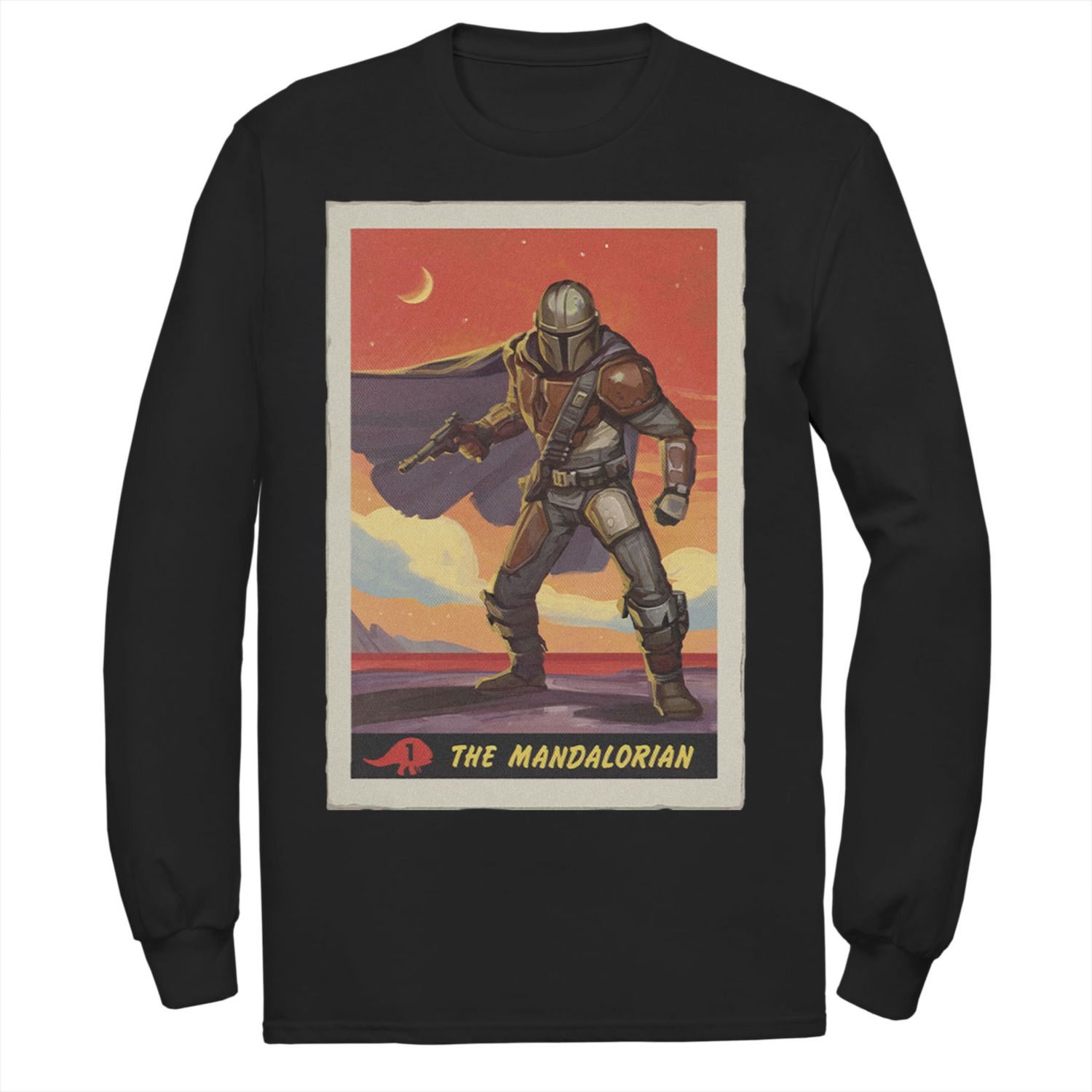 цена Мужская футболка «Звездные войны: мандалорская коллекционная карточка» Licensed Character