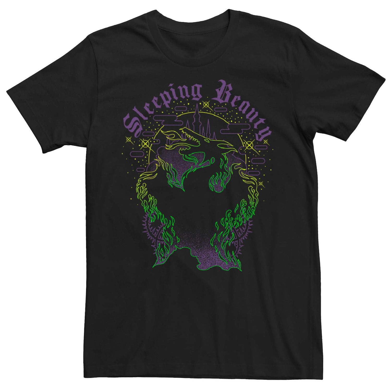 Мужская футболка Disney Sleeping Beauty Maleficent Dark Dragon Licensed Character цена и фото