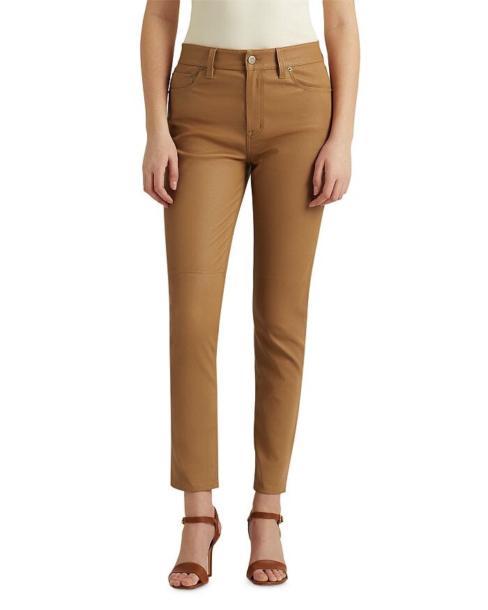 

Кожаные узкие брюки Ralph Lauren