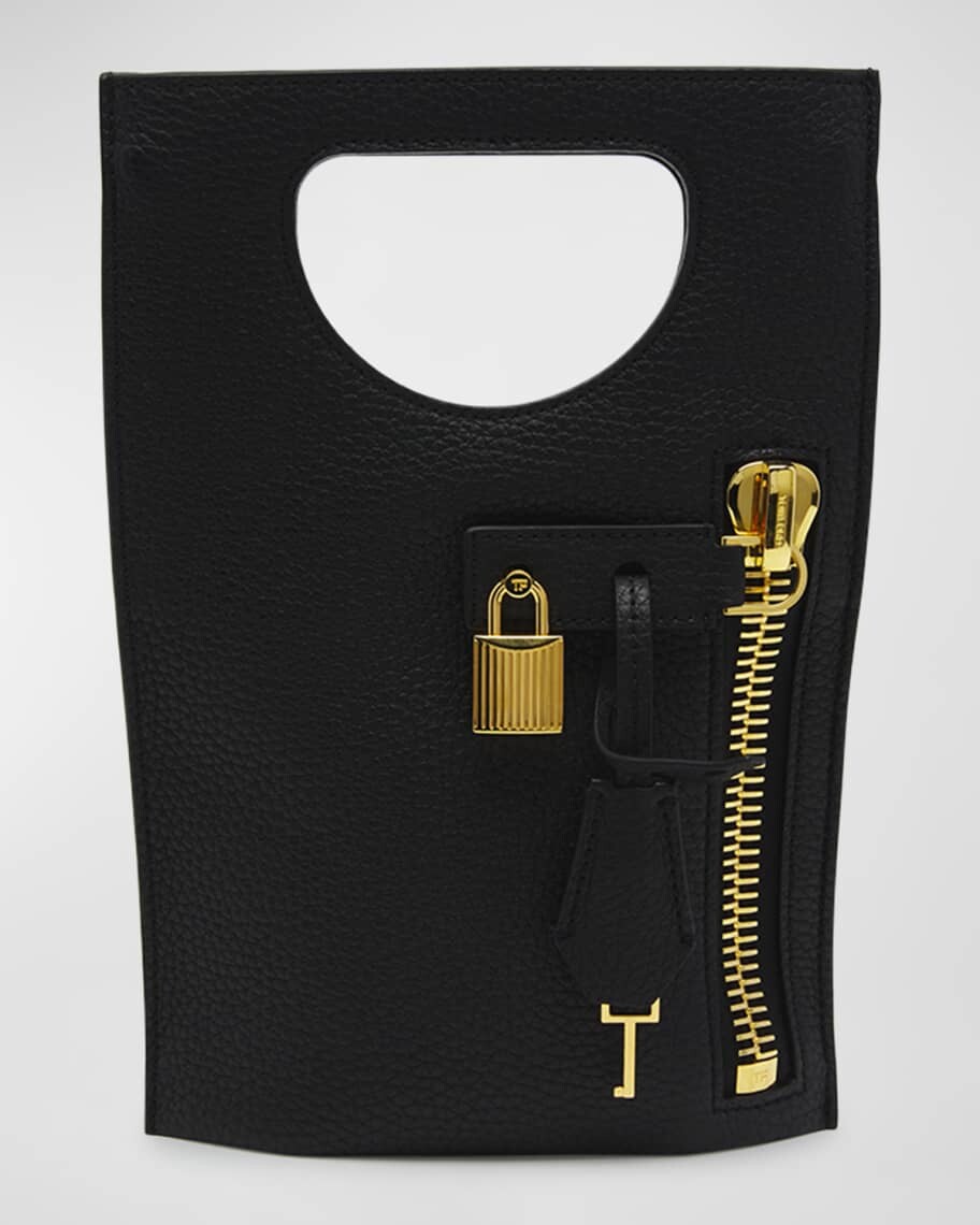 

Мини-сумка через плечо Alix из зернистой кожи на плоской подошве TOM FORD