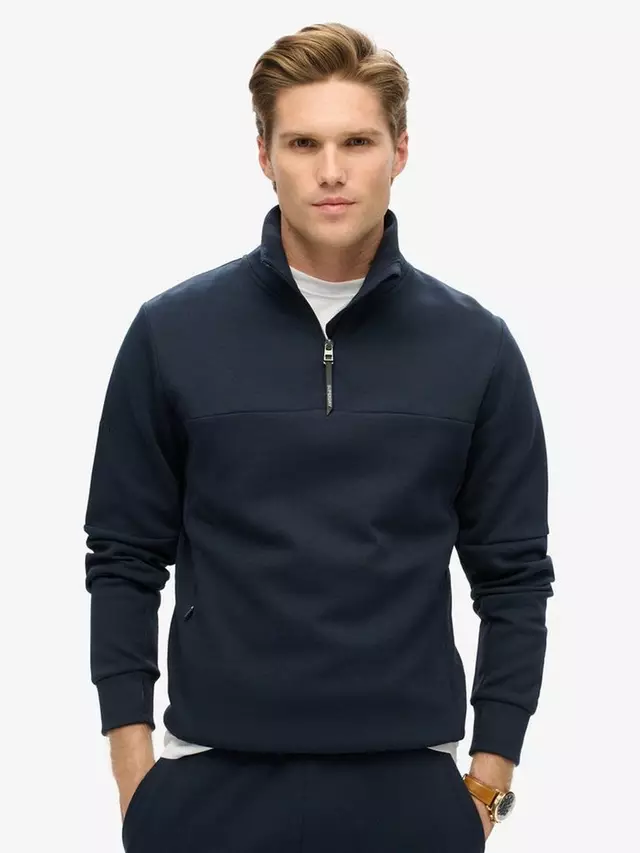 

Толстовка Superdry Tech Loose Half Zip, цвет deep navy