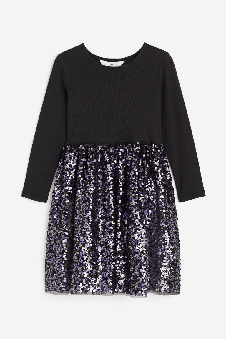 

Платье из джерси с пайетками H&M