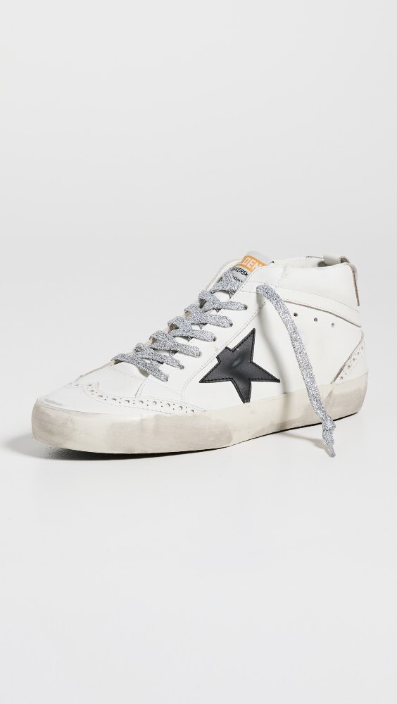 

Кроссовки Golden Goose Mid Star Leather Upper Star, белый