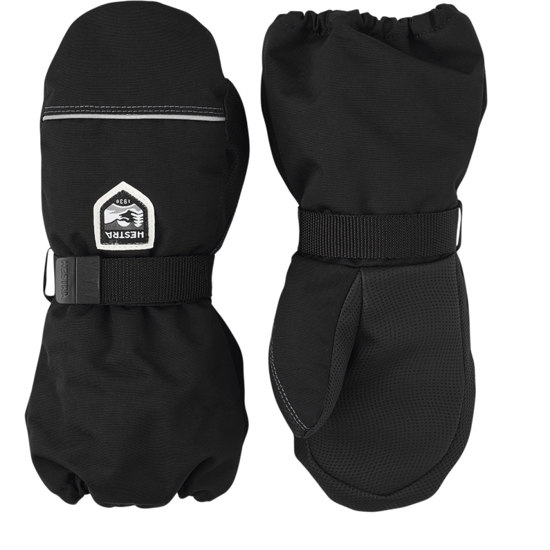 Детские шерстяные махровые перчатки Hestra, черный цена и фото