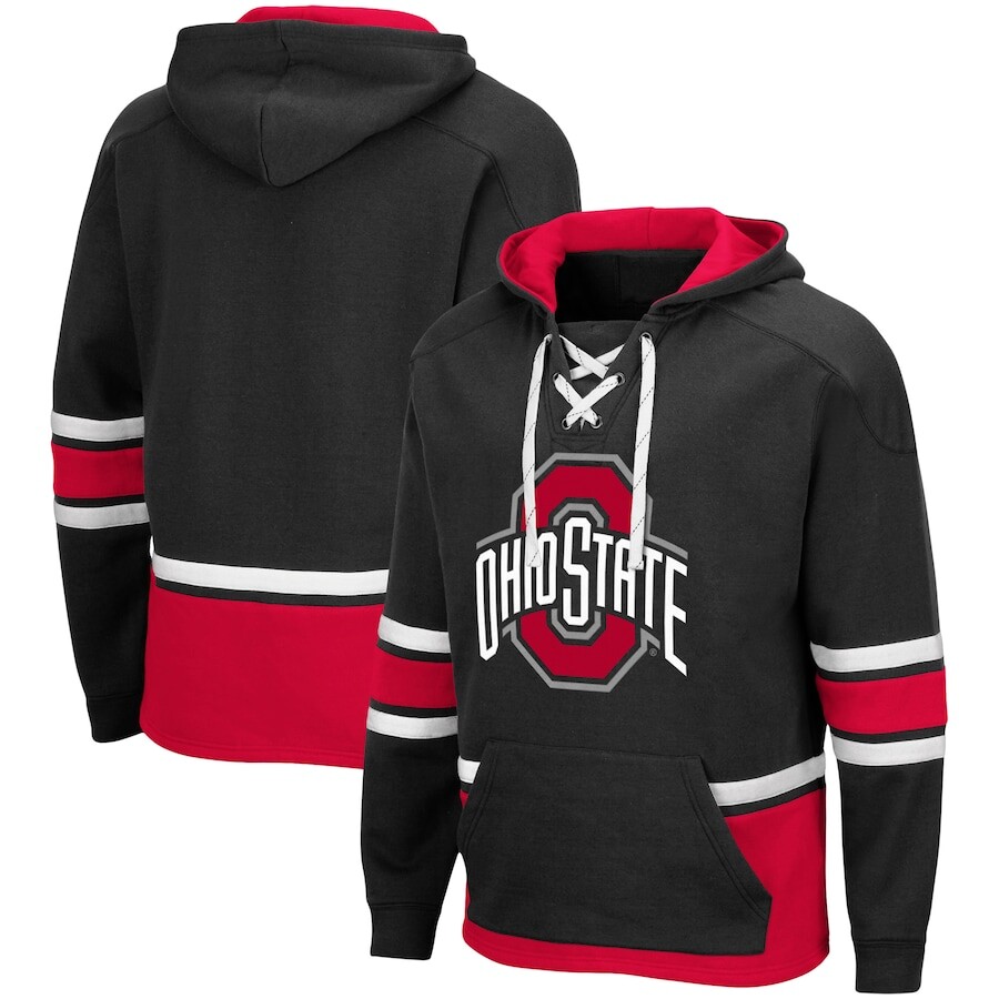

Пуловер с капюшоном Colosseum Ohio State Buckeyes, черный