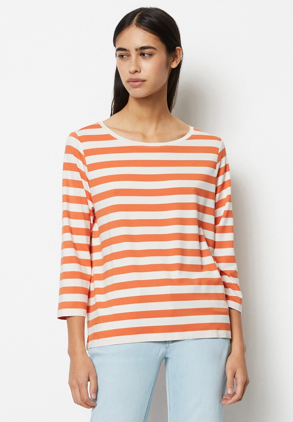 

Рубашка с длинным рукавом BRETON RELAXED AUS Marc O'Polo DENIM, цвет multi celosia orange