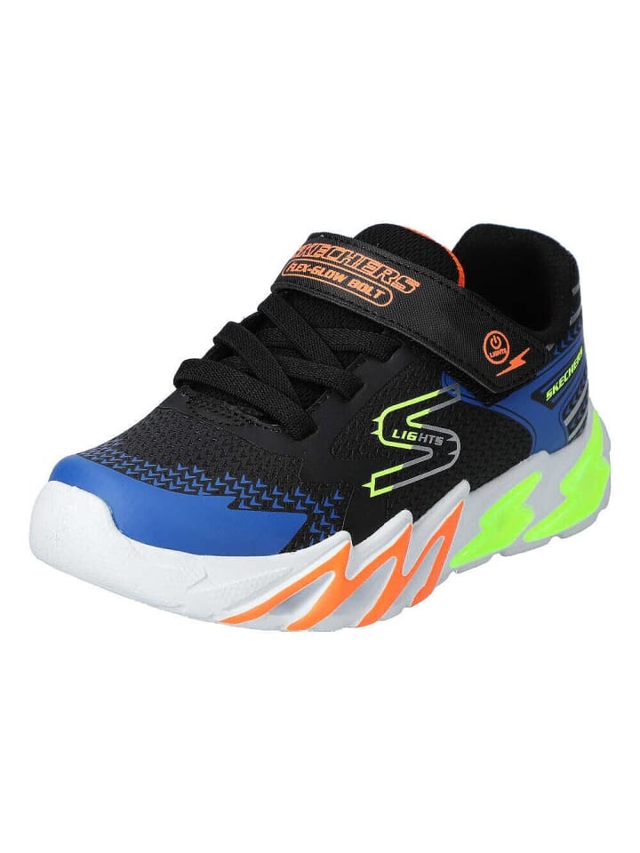 

Низкие кроссовки Skechers FLEX GLOW BOLT, цвет black/blue