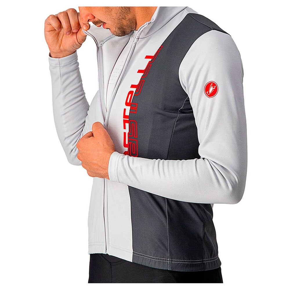 

Джерси с длинным рукавом Castelli Traguardo FZ, белый