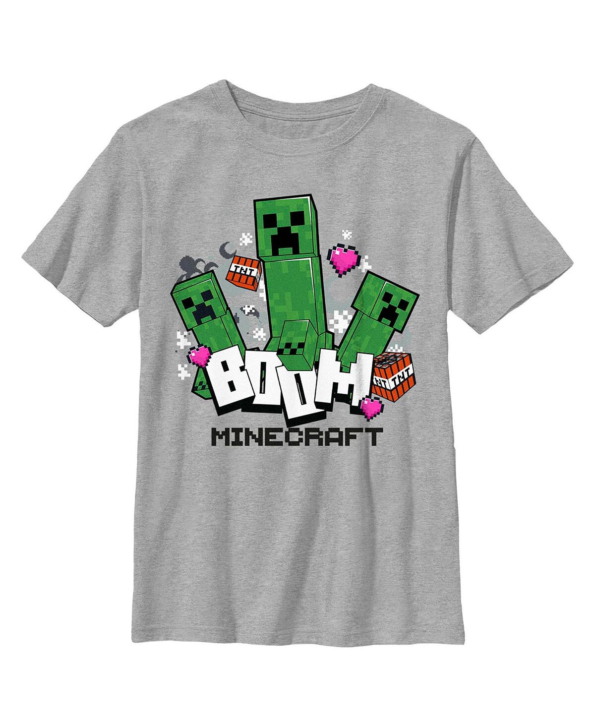 

Детская футболка с логотипом Minecraft Creepers Boom для мальчиков Microsoft