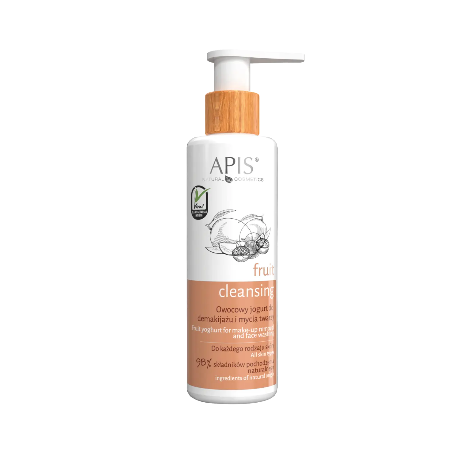 

Йогурт для снятия макияжа Apis Fruit Cleansing, 150 мл
