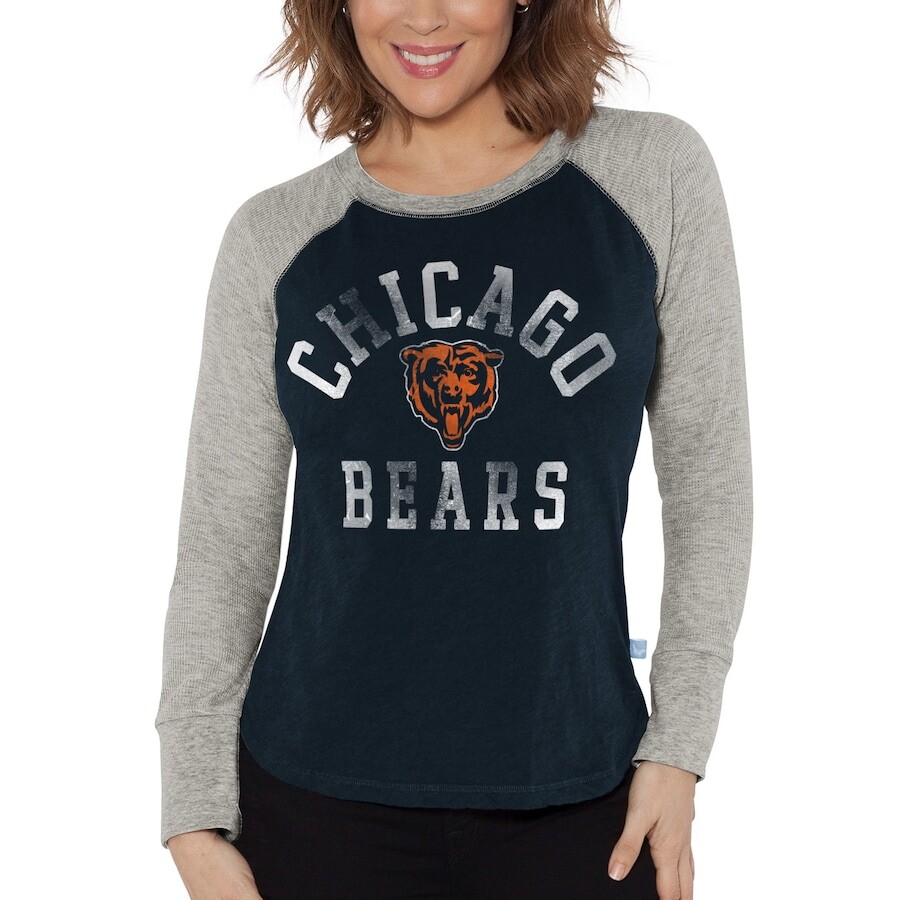 

Футболка с длинным рукавом G-III 4Her by Carl Banks Chicago Bears, нави