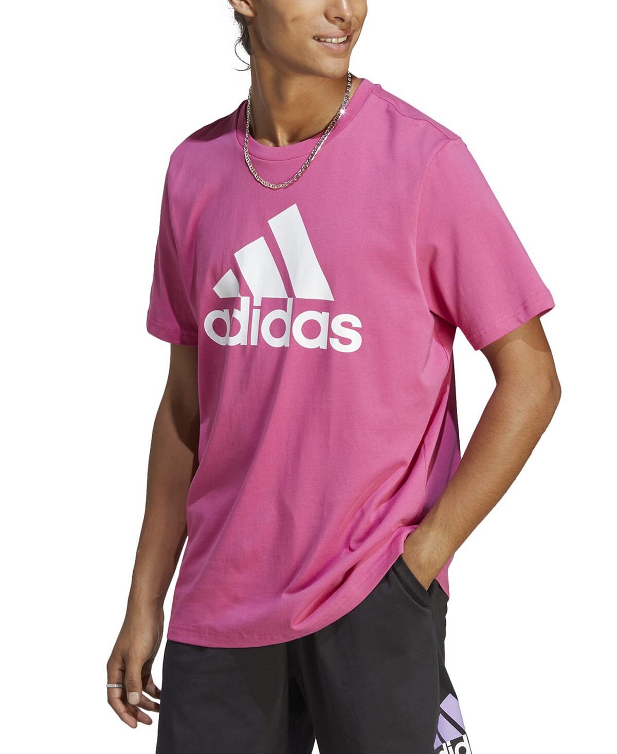 

Мужская футболка Essentials из джерси с логотипом adidas