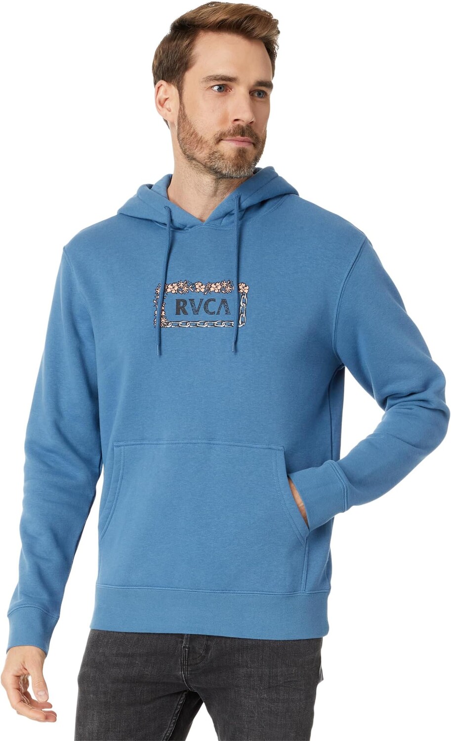 

Пуловер с капюшоном Food Chain RVCA, цвет Cool Blue