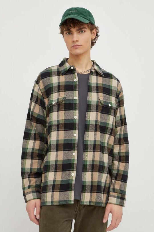 

Хлопчатобумажную рубашку Levi's, зеленый