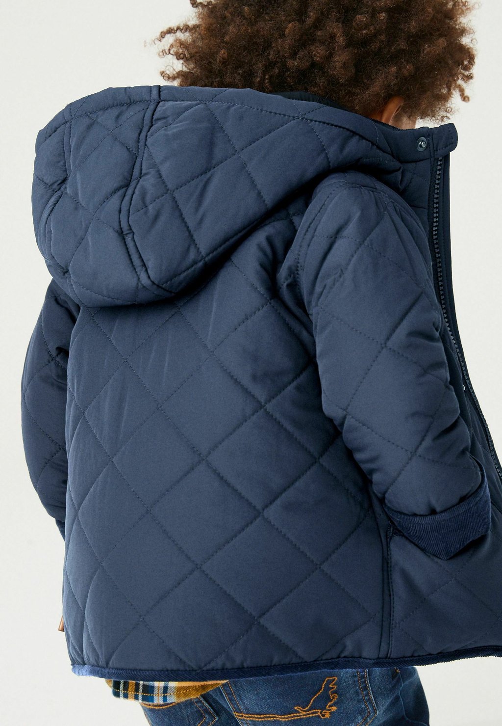 Зимнее пальто QUILTED BORG LINED JACKET Next, цвет navy blue