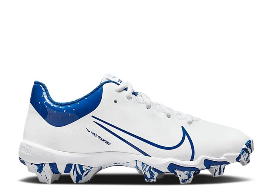 

Кроссовки Nike Hyperdiamond 4 Keystone GG, цвет White Racer Blue