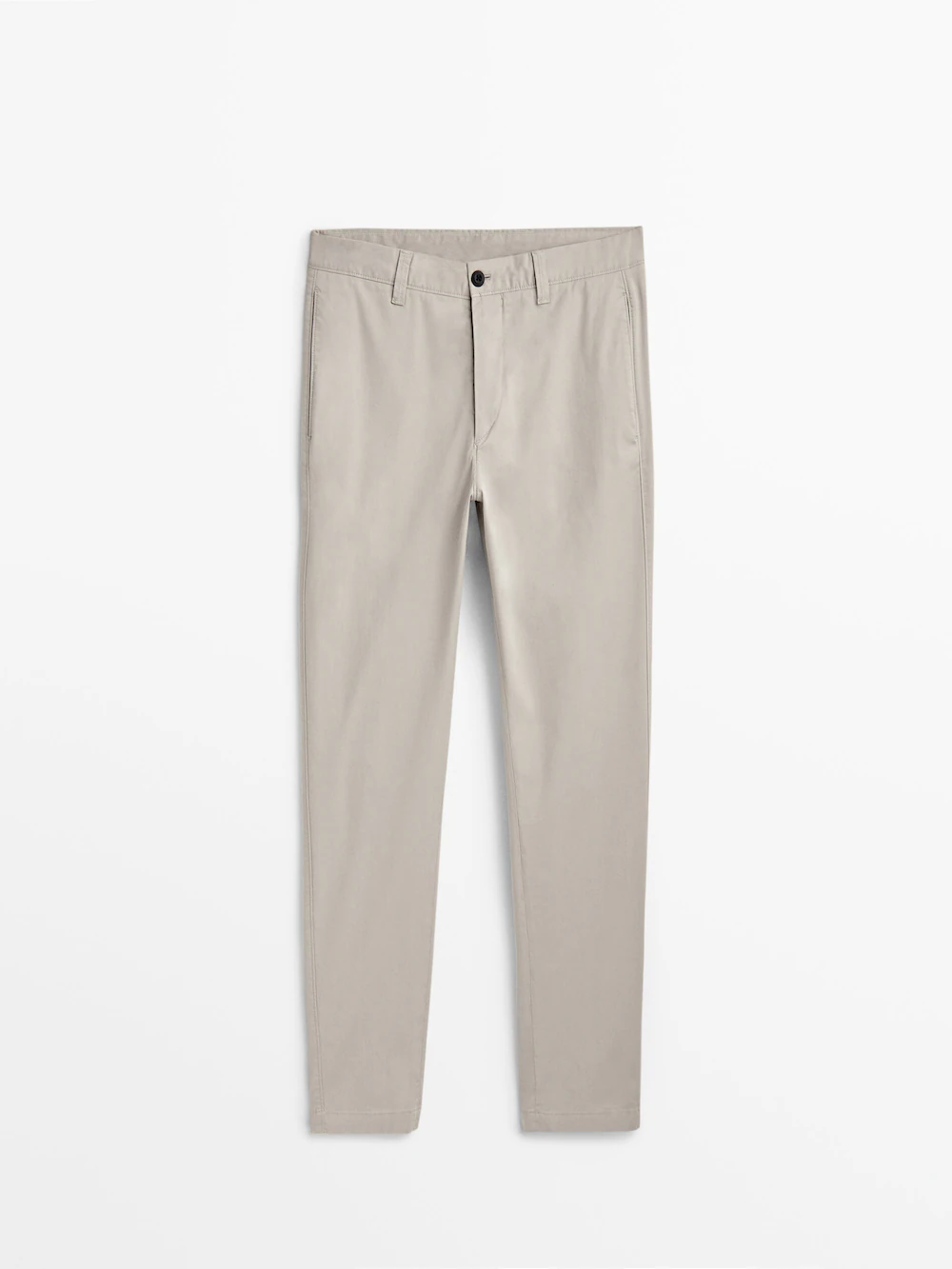 

Брюки чинос из смешанного хлопка Massimo Dutti, Серый