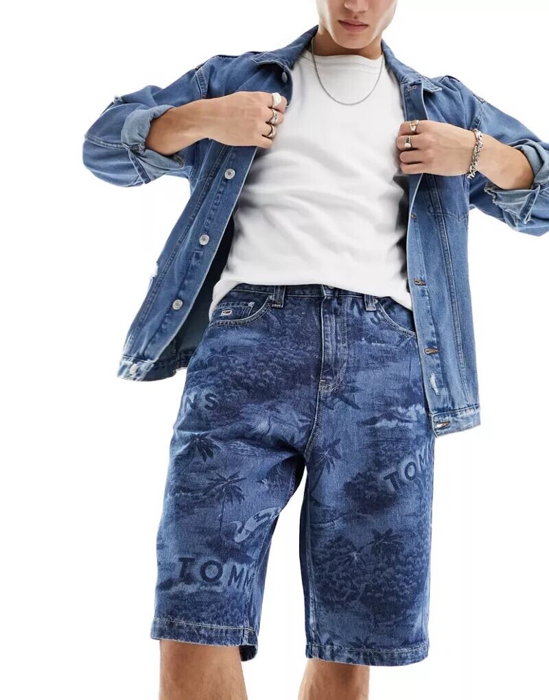 

Свободные шорты Tommy Jeans Aiden средней потертости