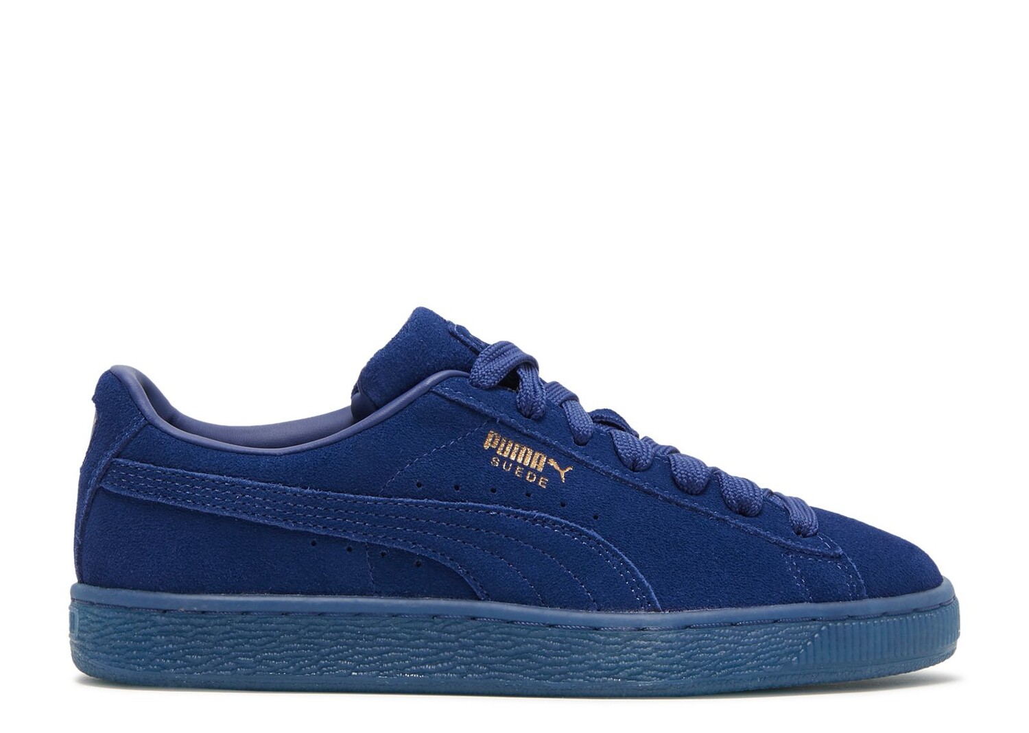 

Кроссовки Puma Suede Classic Jr 'Mono Gold - Elektro Blue', синий