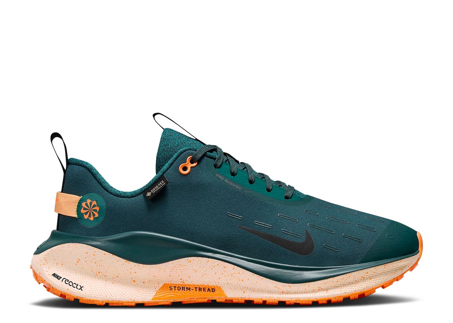 

Кроссовки Nike Reactx Infinity Run 4 Gore-Tex 'Deep Jungle Total Orange', зеленый