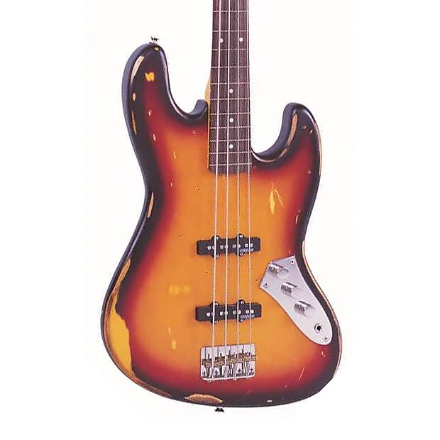 Басс гитара Vintage V74 ICON Fretless Bass - Sunset Sunburst цена и фото