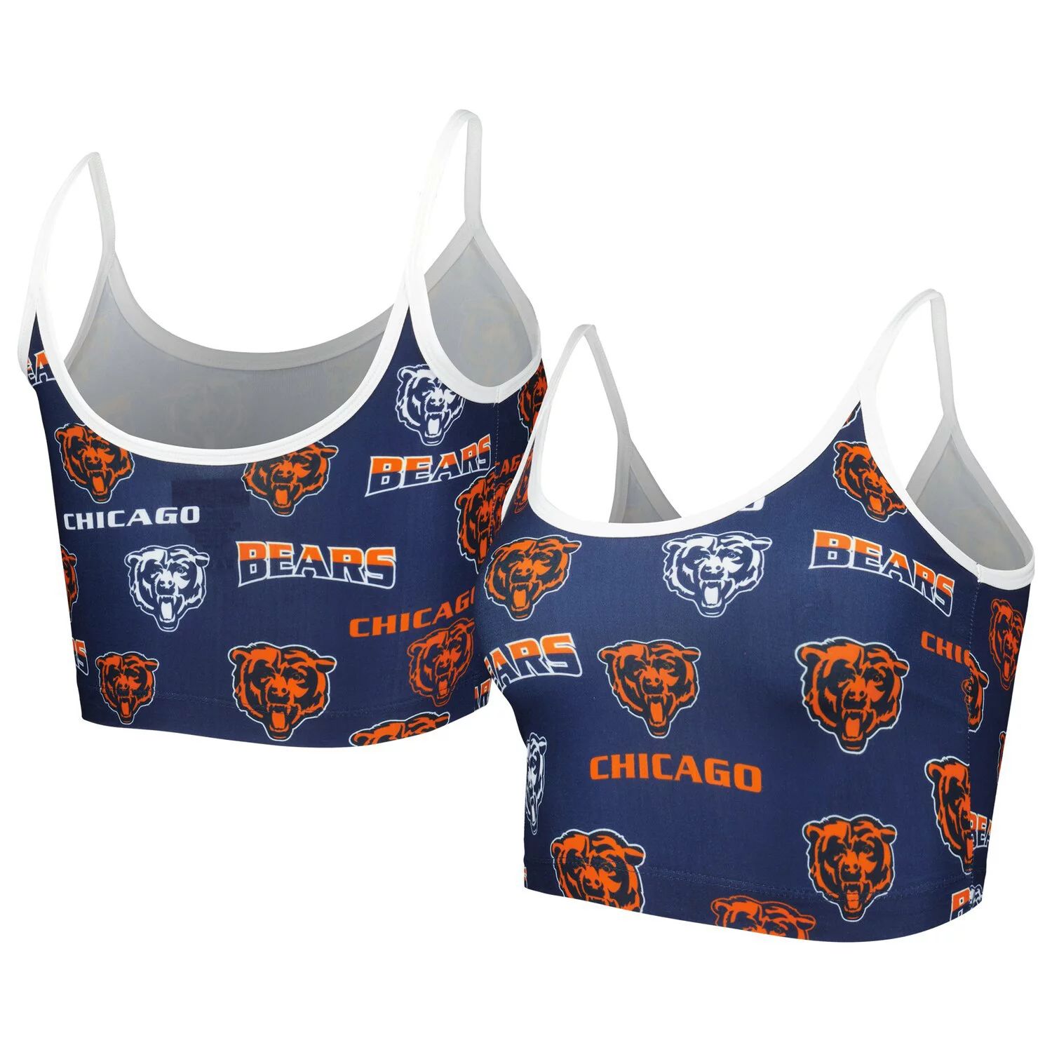 

Женский спортивный бюстгальтер Concepts Sport темно-синего/белого цвета Chicago Bears